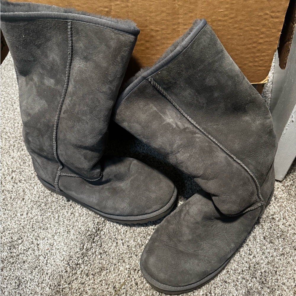 Gray Ugg Classic Tall Boots